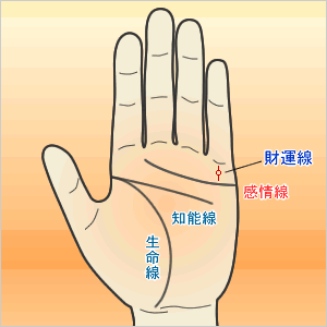 財運線に島がある