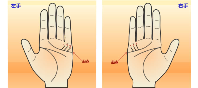 手相で見る妊娠・子宝線